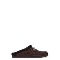 Sandale Gucci Sabot In Suede Gg Femei