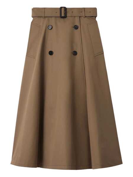 Fuste Burberry Burberry Gonna Trench Midi In Gabardine Beige Femei (BM 19371507) 1