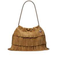 Genti de mana Tory Burch Hobo Bag Fleming In Suede With Fringes Femei
