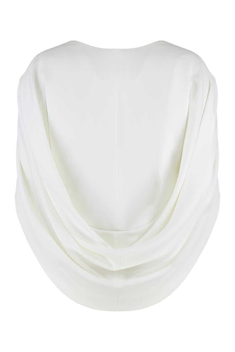 Bluze Alberta Ferretti Alberta Ferretti Blouse In Crepe WHITE Femei (BM 19372071) 2
