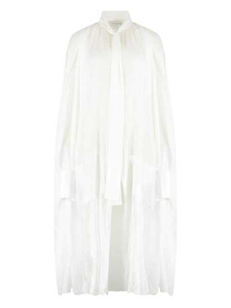 Camasi Les Filles DEva Les Filles DEva Long Silk Shirt WHITE Femei (BM 19372125) 1