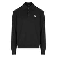 Tricouri Polo Fendi Long Sleeve Wool Knit Polo Barbati