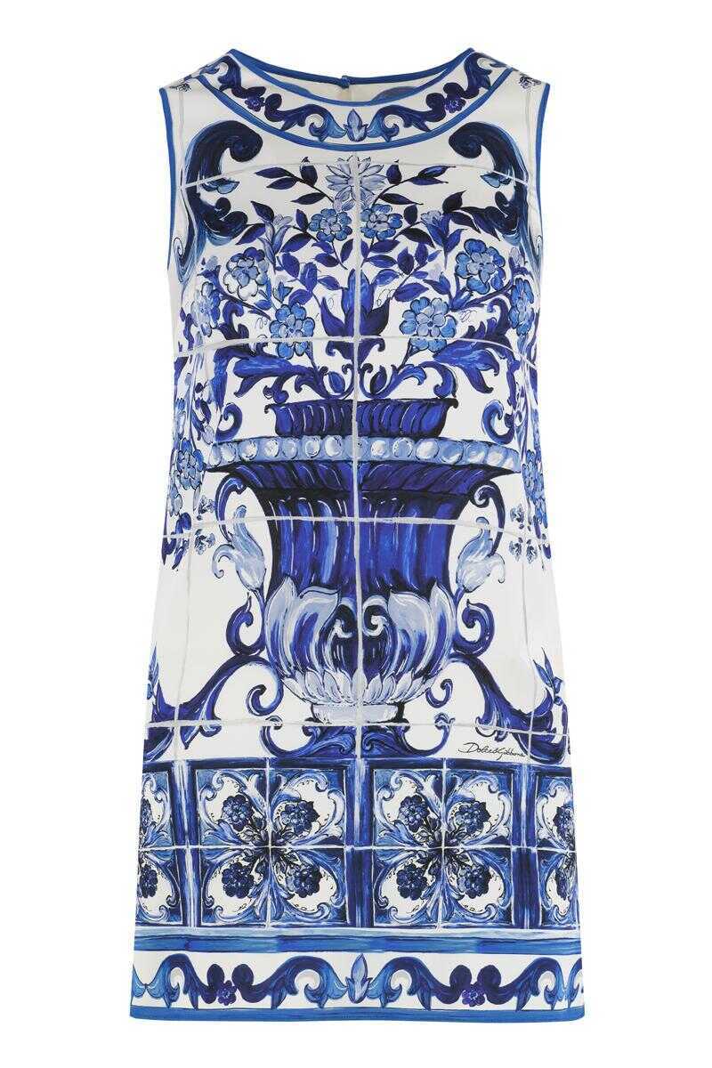 Topuri Dolce & Gabbana Dolce & Gabbana Printed Silk Top MULTICOLOR Femei (BM 19372203) 1