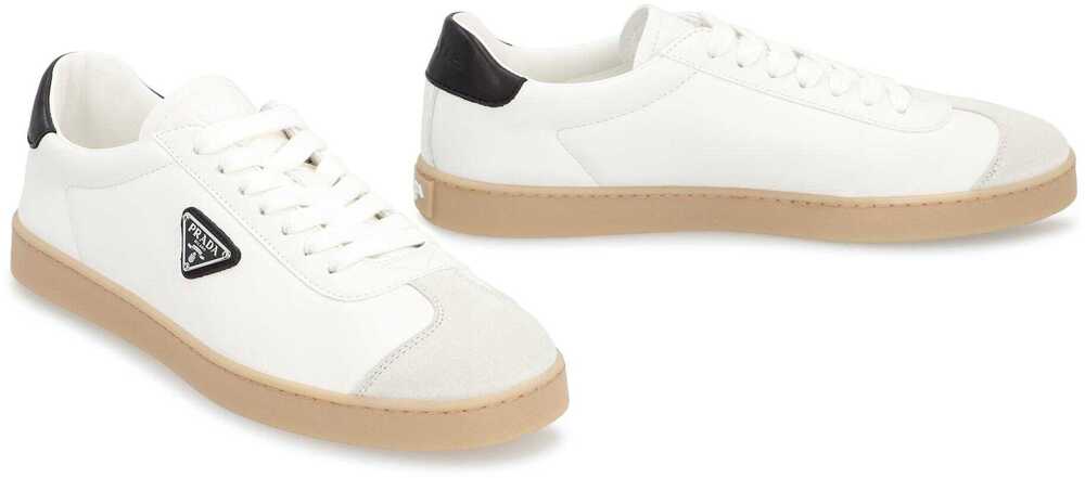Sneakers Prada Prada Lane Leather Low-Top Sneakers WHITE Barbati (BM 19372266) 3