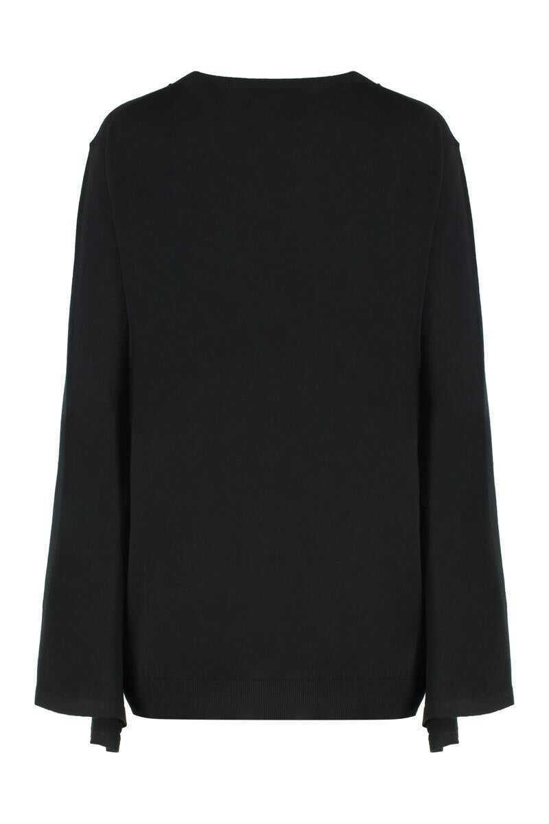 Pulovere Alberta Ferretti Alberta Ferretti Virgin Wool Sweater Black Femei (BM 19372347) 2