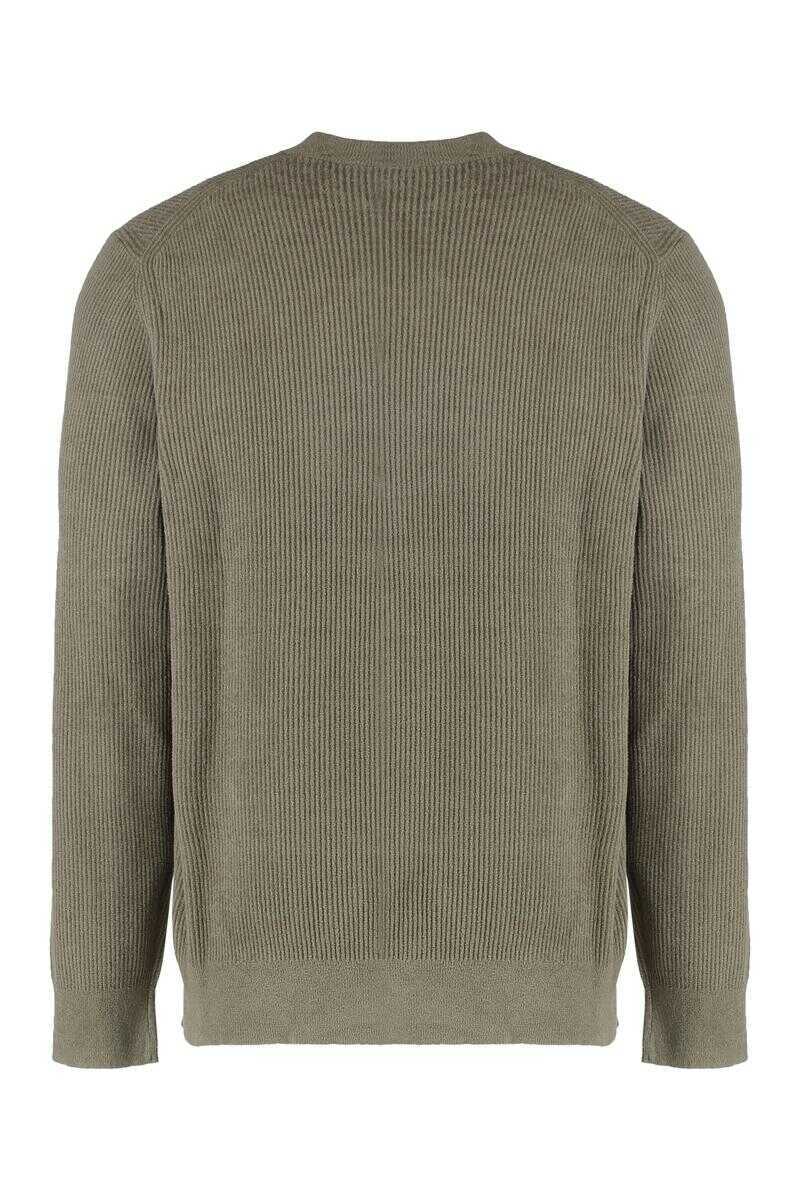 Pulovere Hugo Boss Boss Sweater With Velvet Ribbed Effect BROWN Barbati (BM 19372413) 2