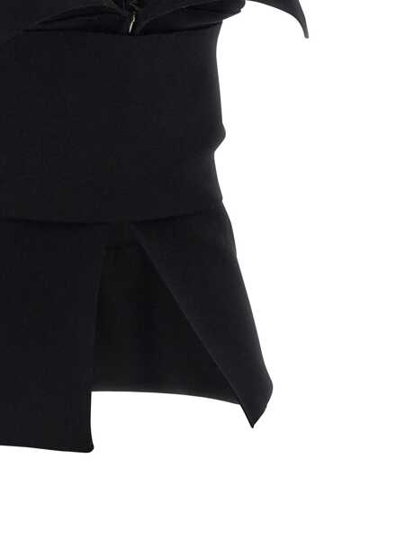 Topuri Alberta Ferretti Alberta Ferretti Elegant Top With Feathers Black Femei (BM 19372635) 4