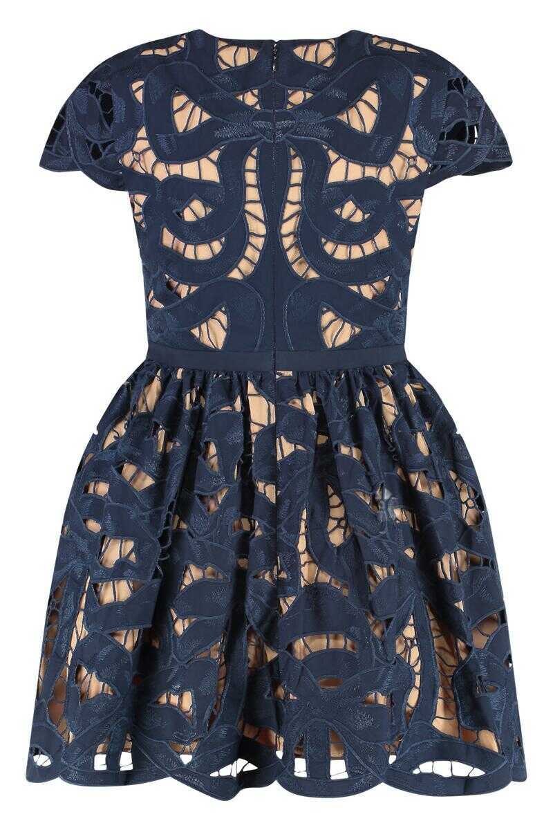 Rochii Self-Portrait Self-Portrait Embroidered Mini Dress BLUE Femei (BM 19372671) 2