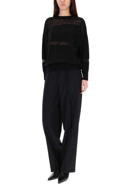 Pulovere casual Fabiana Filippi Platinum And Mohair Knit BLACK Femei (BM 19373279) 2