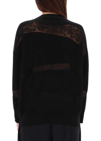 Pulovere casual Fabiana Filippi Platinum And Mohair Knit BLACK Femei (BM 19373279) 3