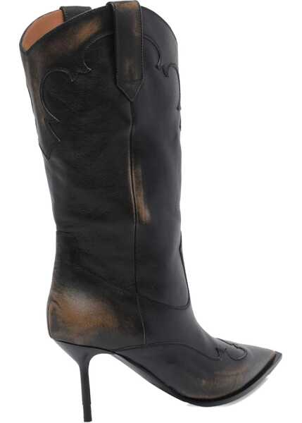 Incaltaminte Paris Texas Lidia Western Boots BLACK Femei (BM 19375742) 4