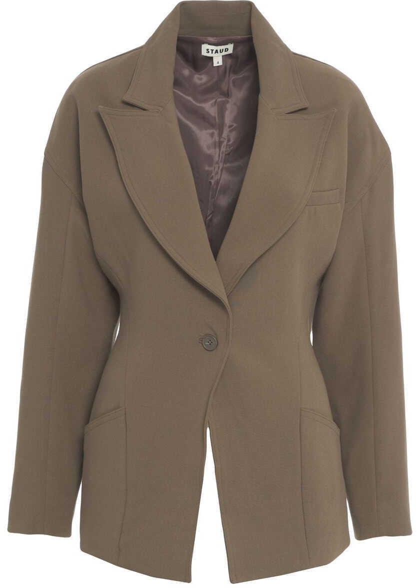 Sacouri STAUD Fitted blazer Cole Olive Femei (BM 19375793) 2