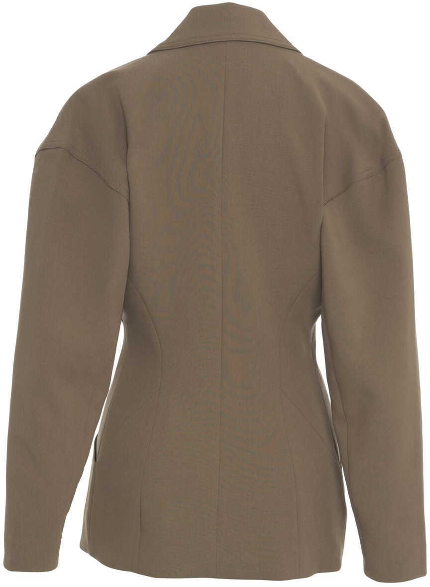 Sacouri STAUD Fitted blazer Cole Olive Femei (BM 19375793) 3