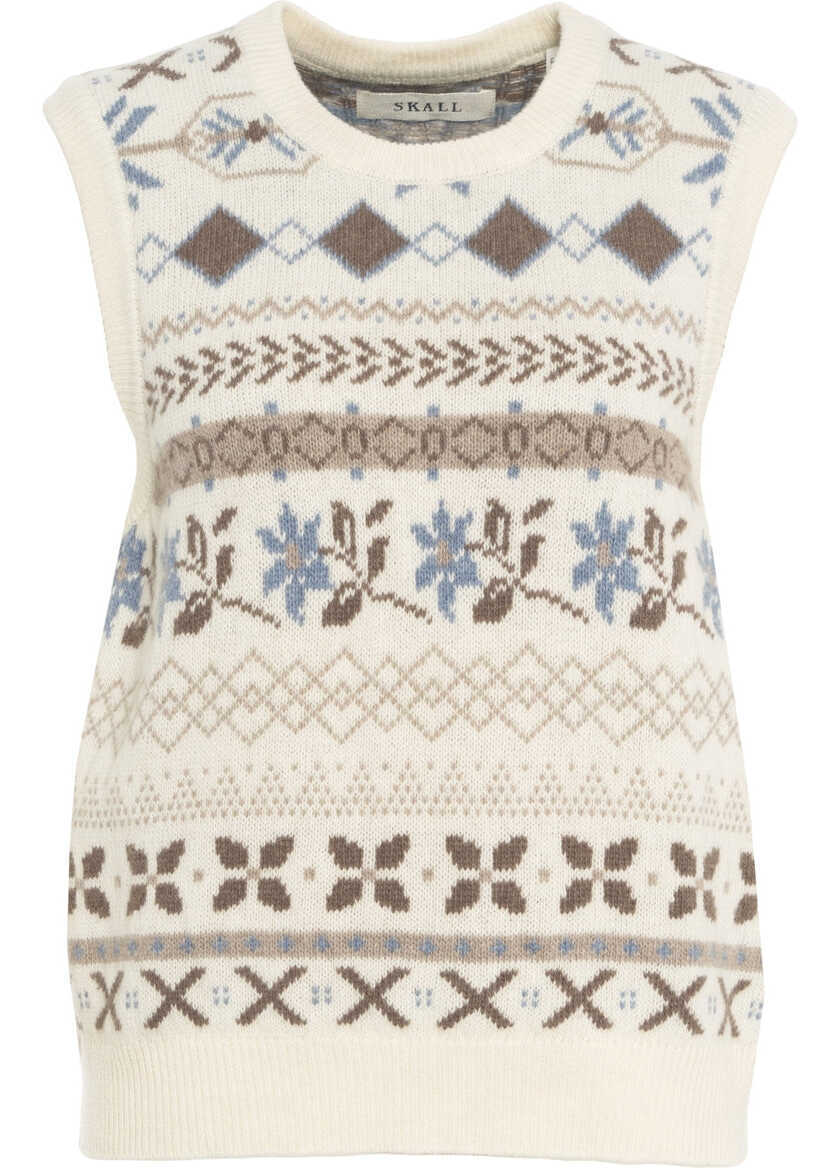 Pulovere casual Skall Knit vest Vero Beige Femei (BM 19375805) 2