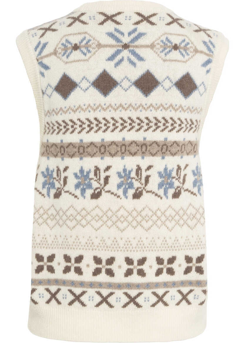 Pulovere casual Skall Knit vest Vero Beige Femei (BM 19375805) 3