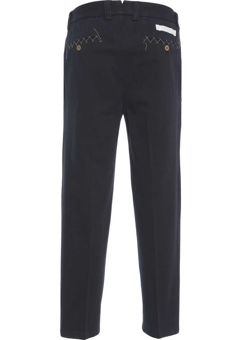 Pantaloni casual Briglia Pleated pants Portofino Blue Barbati (BM 19375829) 4