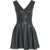 NORMA KAMALI Mini dress in faux leather Black