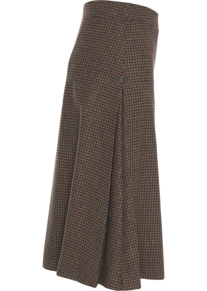 Fuste lungi Department Five Midi skirt Float Brown Femei (BM 19375847) 3