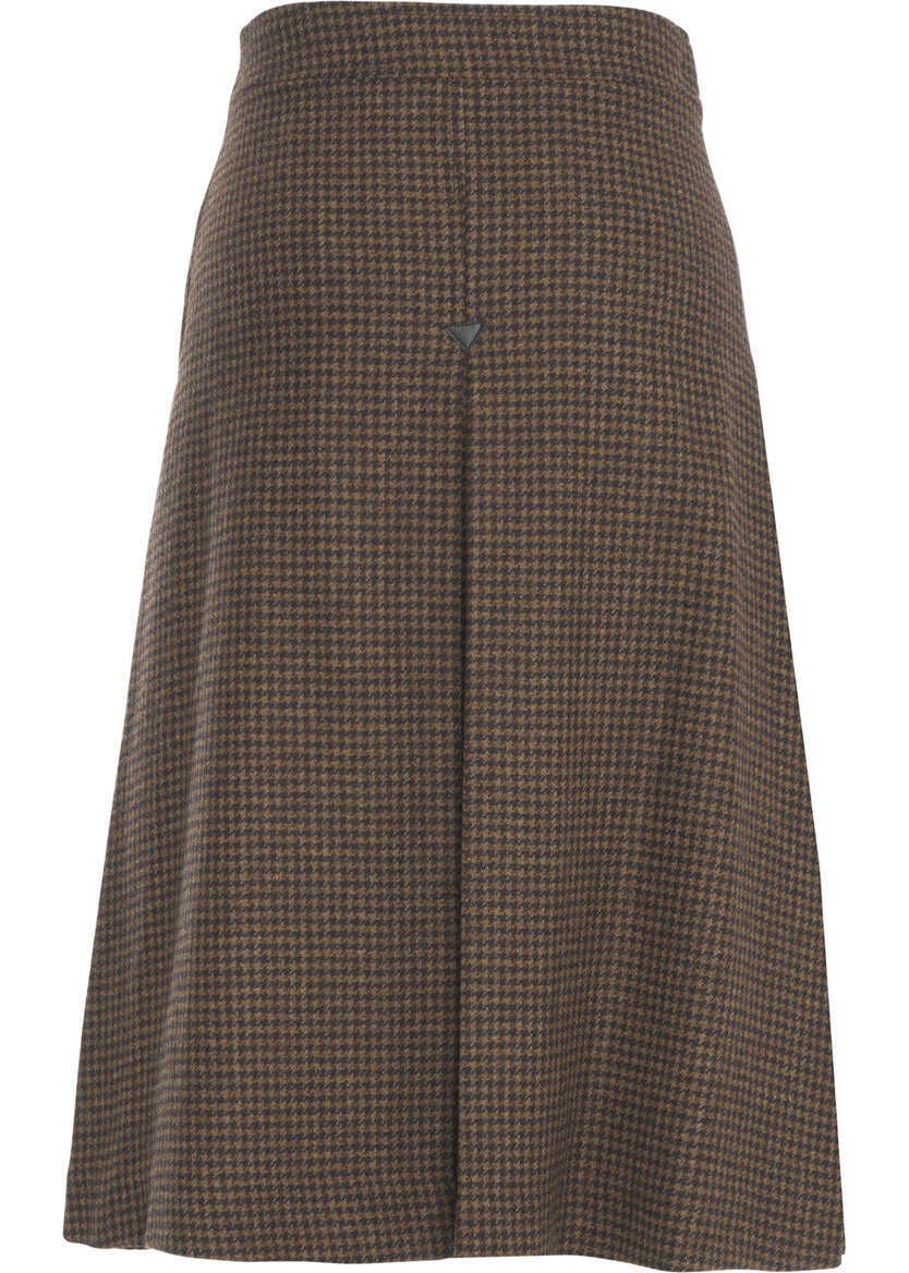 Fuste lungi Department Five Midi skirt Float Brown Femei (BM 19375847) 4