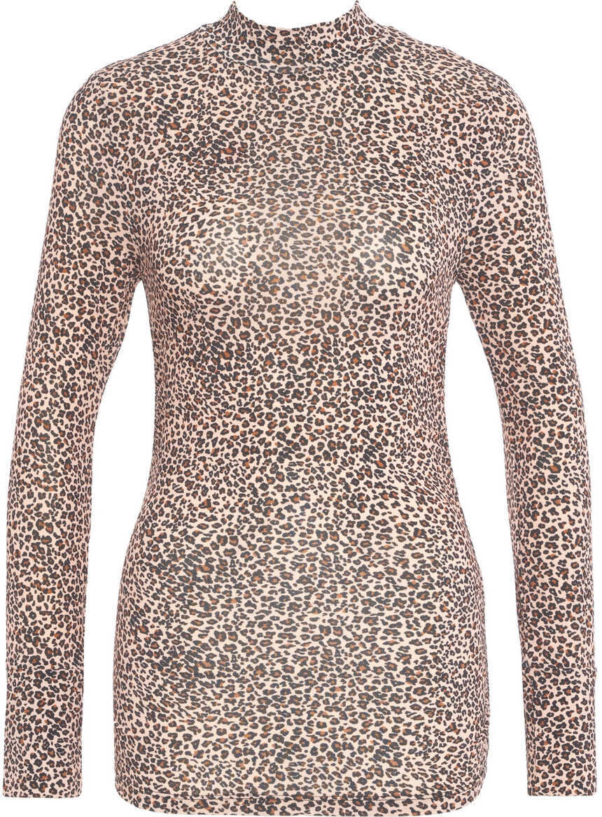 Maiouri Farmrio Top with animal print Brown Femei (BM 19375853) 2