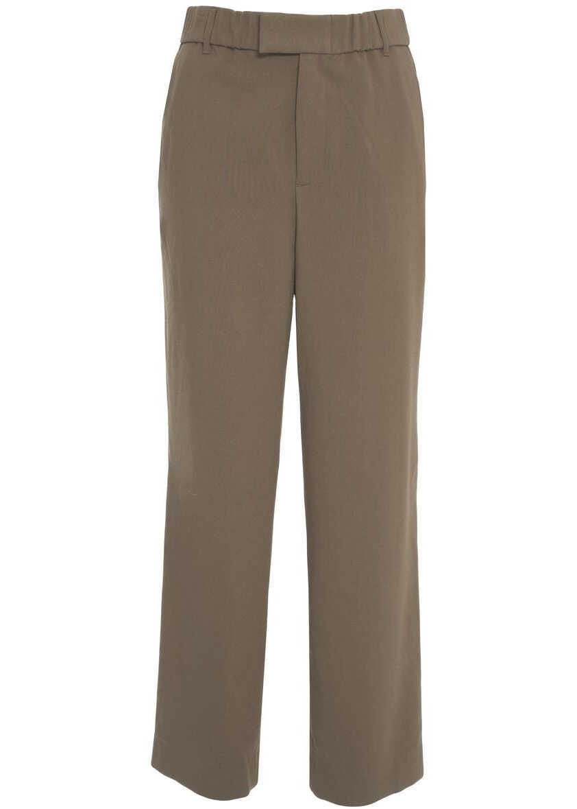 Pantaloni casual STAUD Pants Jerome Olive Femei (BM 19375868) 2