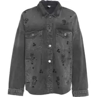 Jachete Denim jacket with rhinestones Femei