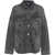 Liu Jo Denim jacket with rhinestones Black