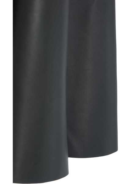 Rochii lungi NORMA KAMALI Faux leather midi dress Black Femei (BM 19375898) 4