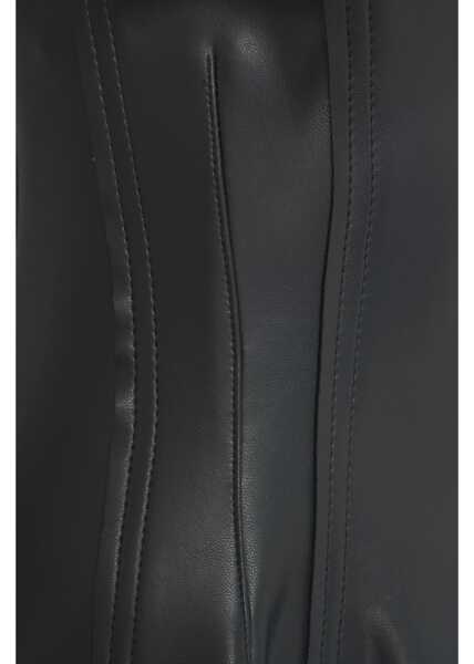 Rochii lungi NORMA KAMALI Faux leather midi dress Black Femei (BM 19375898) 5