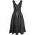 NORMA KAMALI Faux leather midi dress Black