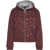 Pinko Hooded jacket with appliques Red