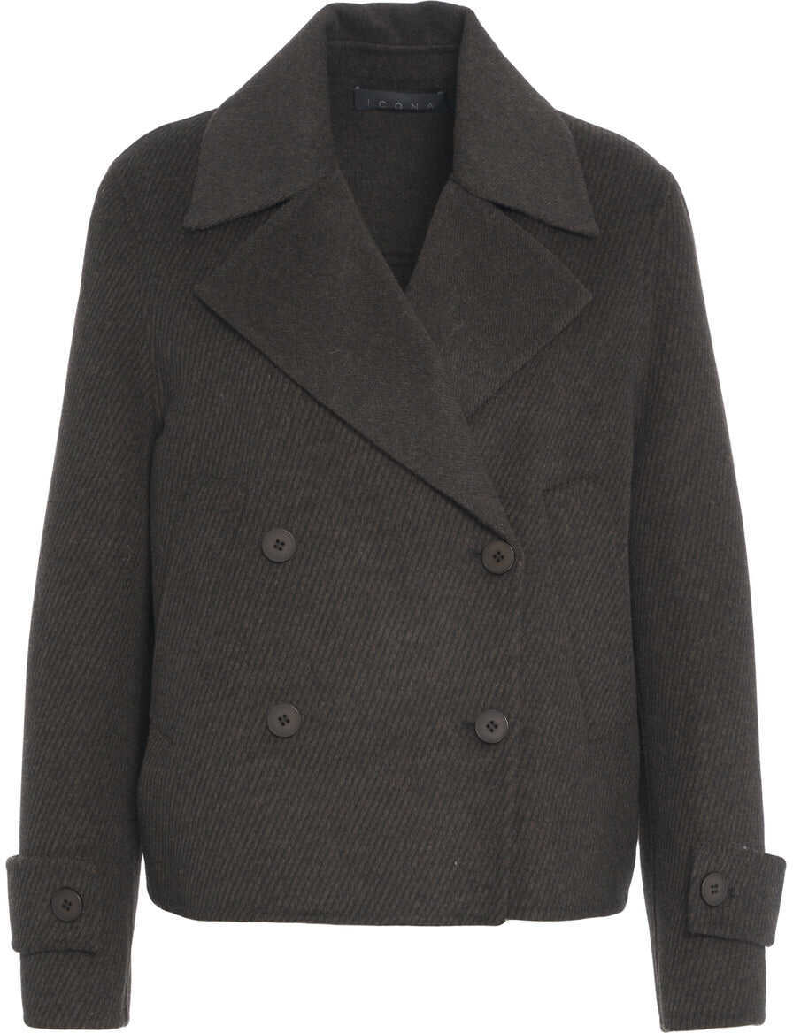 Geci Parka Kaos Wool peacoat Brown Femei (BM 19375913) 2