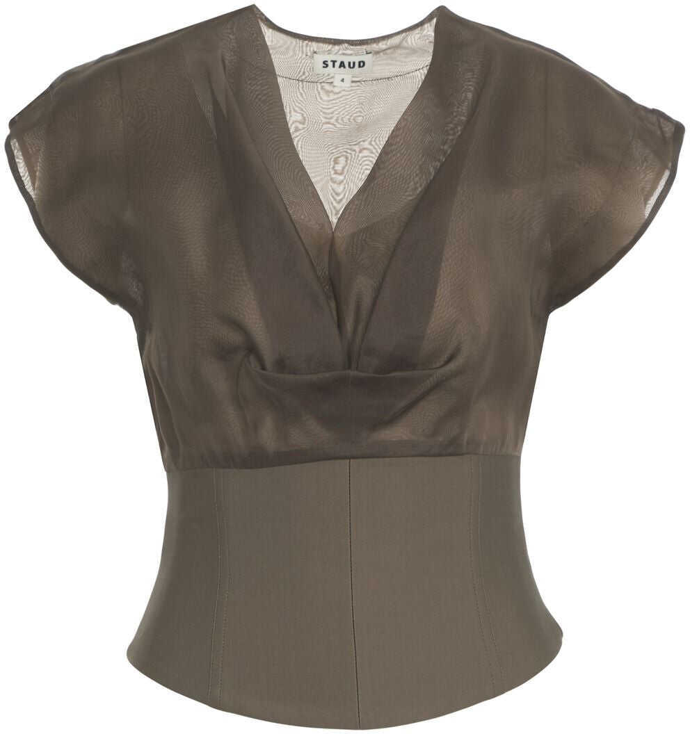 Maiouri STAUD Draped top Pinnacle Green Femei (BM 19375925) 1