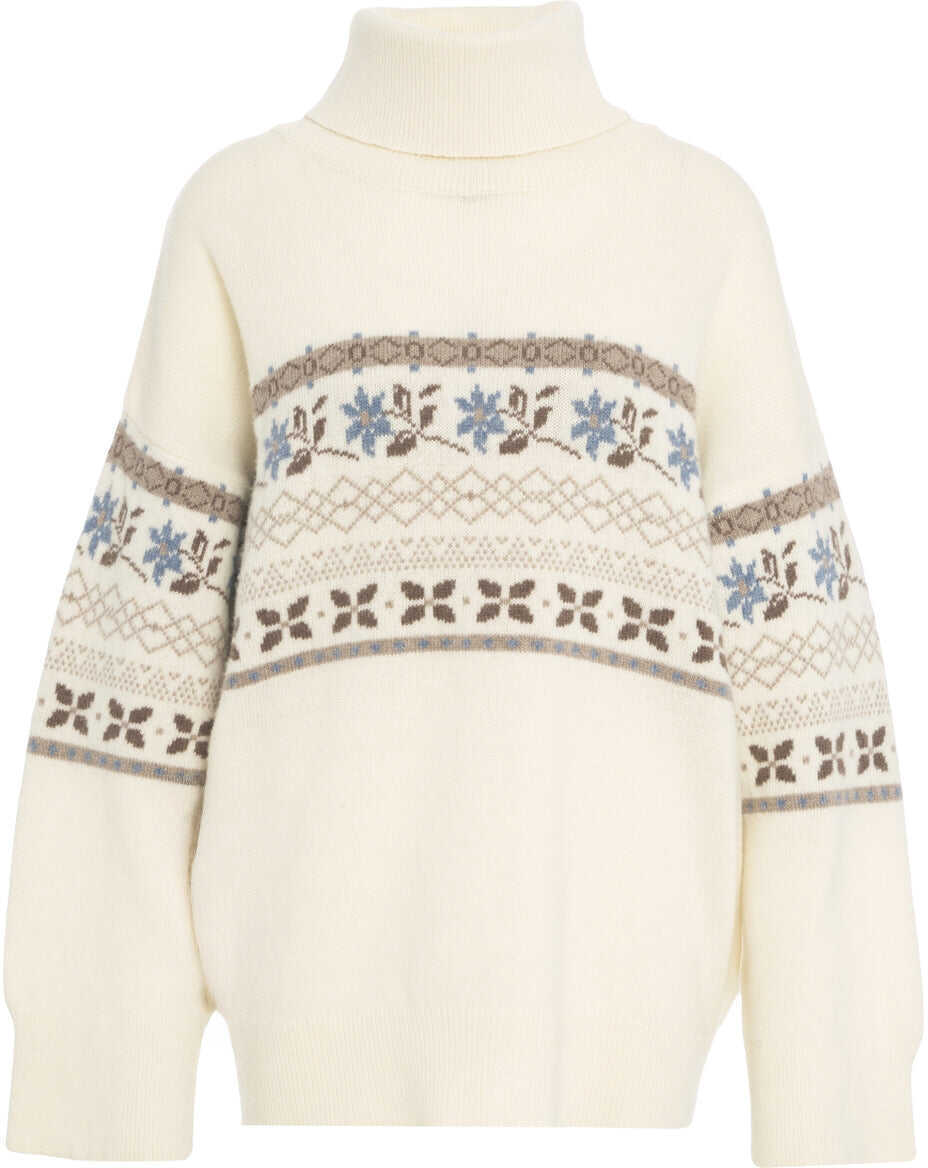 Pulovere Skall Turtleneck sweater Leonora Beige Femei (BM 19375931) 2