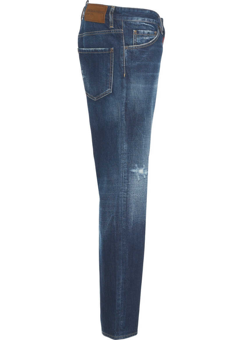 Blugi slim fit DSQUARED2 Slim fit Jeans Cool Guy Blue Barbati (BM 19375937) 3