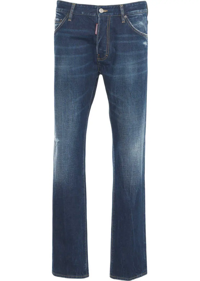 Blugi slim fit DSQUARED2 Slim fit Jeans Cool Guy Blue Barbati (BM 19375937) 1