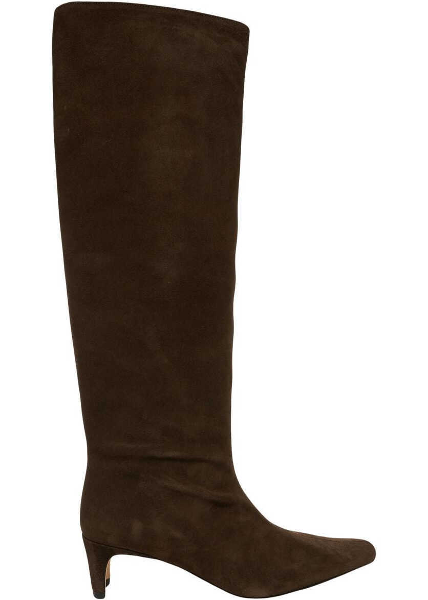 Cizme de iarna STAUD Suede boots Brown Femei (BM 19375943) 2