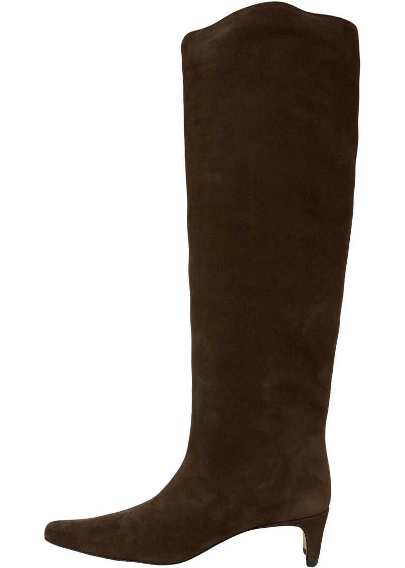 Cizme de iarna STAUD Suede boots Brown Femei (BM 19375943) 4