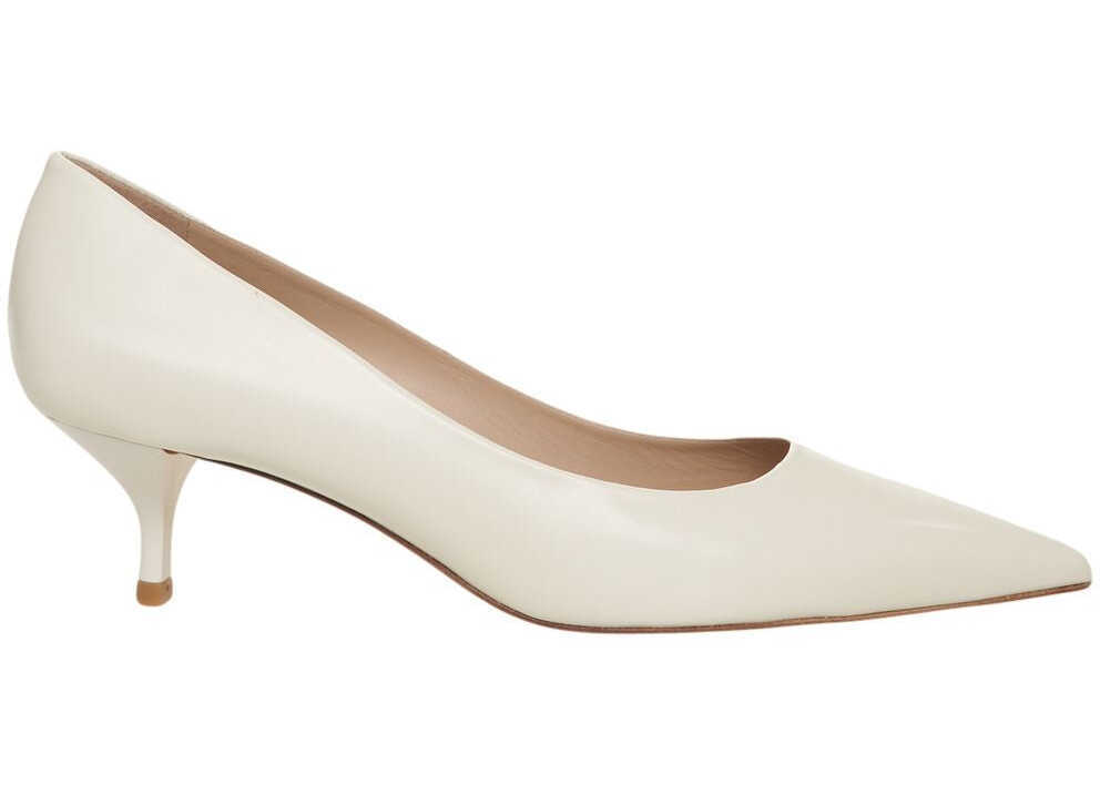 Pantofi cu toc Stuart Weitzman Smooth leather pumps White Femei (BM 19375958) 2