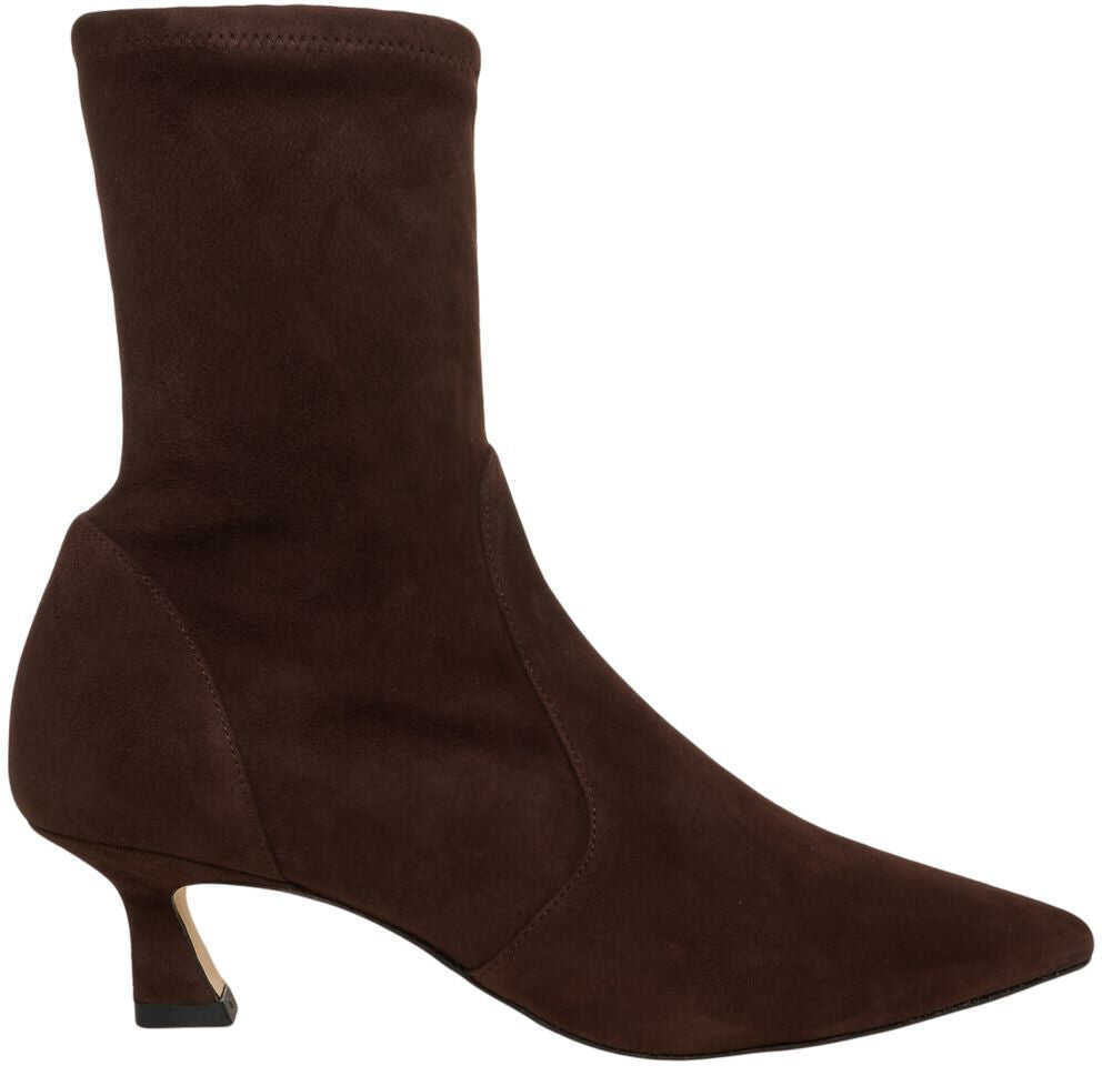 Cizme de iarna Stuart Weitzman Suede ankle boots Brown Femei (BM 19375964) 2