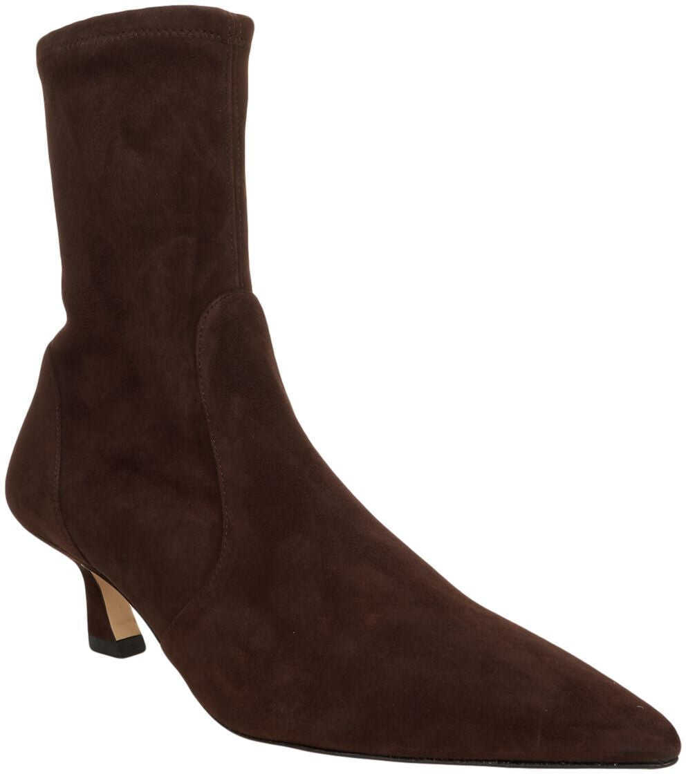 Cizme de iarna Stuart Weitzman Suede ankle boots Brown Femei (BM 19375964) 3