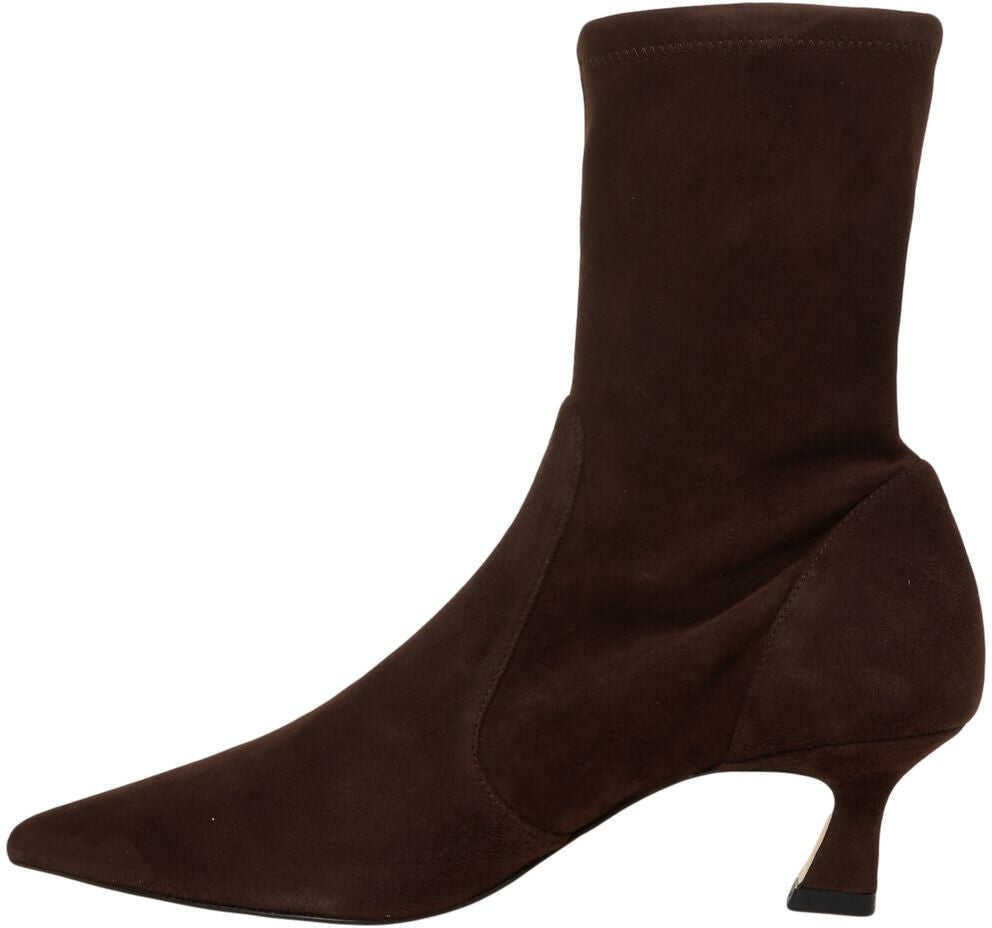 Cizme de iarna Stuart Weitzman Suede ankle boots Brown Femei (BM 19375964) 4