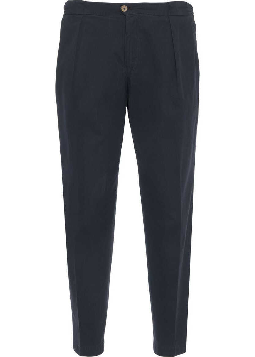 Pantaloni casual Briglia Pleated pants Portobello Blue Barbati (BM 19375967) 2