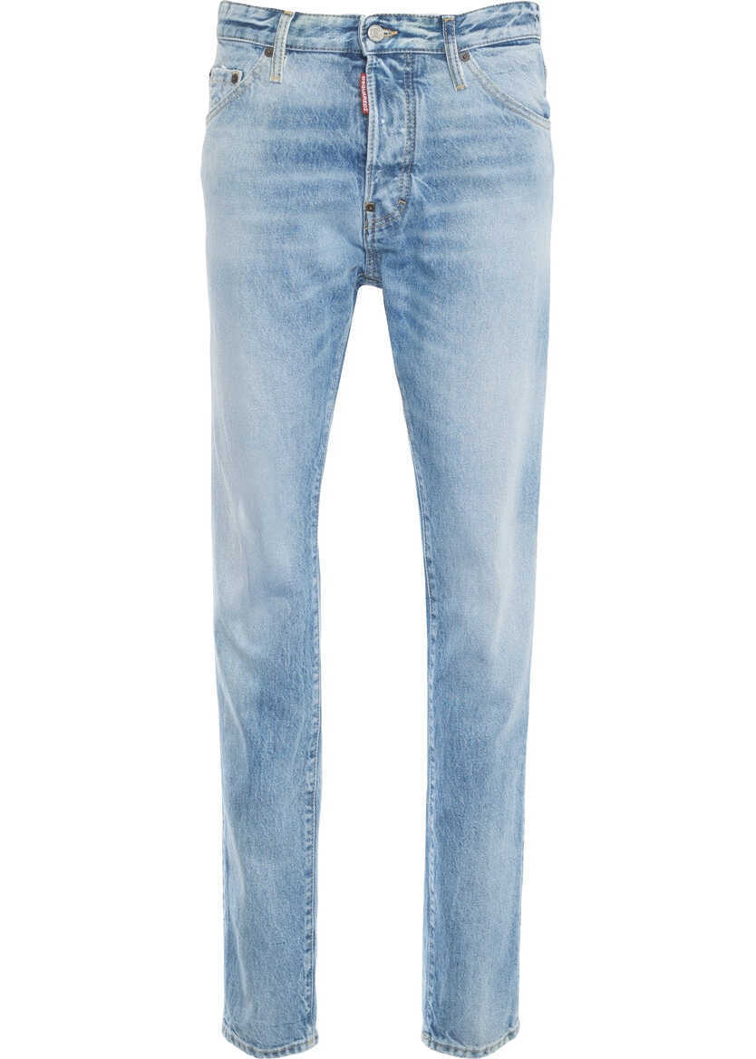 Blugi slim fit DSQUARED2 Slim fit jeans Cool Guy Blue Barbati (BM 19375970) 2