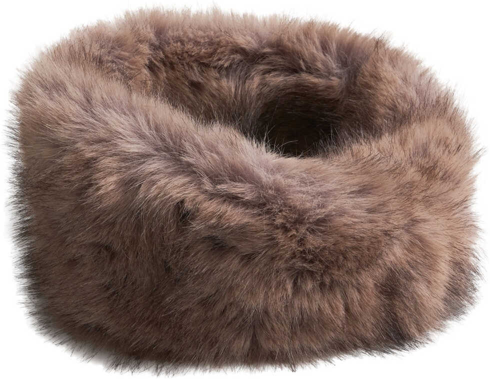 Palarii STAND STUDIO Faux fur headband Zephyra Brown Femei (BM 19376189) 2