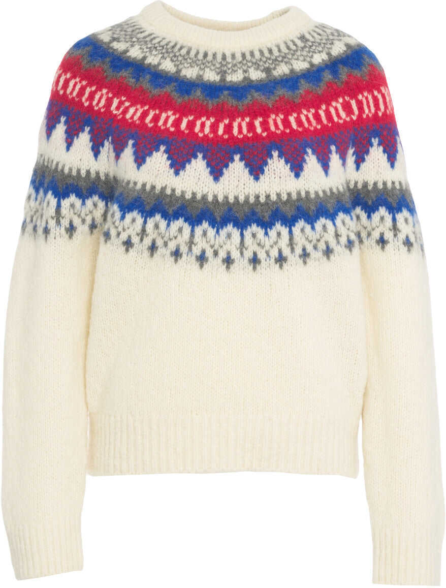 Pulovere CLOSED Sweater with pattern White Femei (BM 19376195) 2