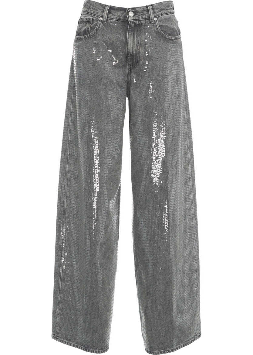 Blugi drepti Nine in the morning Jeans with sequins Gea Grey Femei (BM 19376204) 2