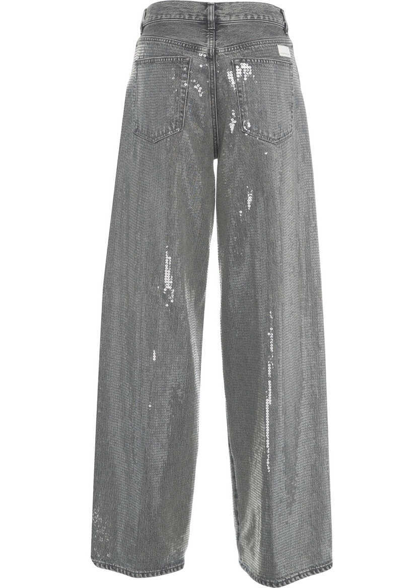 Blugi drepti Nine in the morning Jeans with sequins Gea Grey Femei (BM 19376204) 4