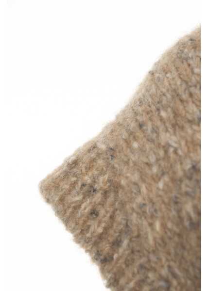 Pulovere MVM Knit sweater with V-neck Beige Femei (BM 19376213) 4