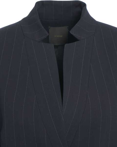 Sacouri Pinko Pinstripe blazer Blue Femei (BM 19376216) 4